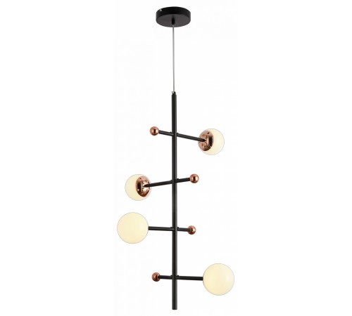 Люстра на штанге Natali Kovaltseva LED LAMPS 81338 GOLD BLACK LOFT LED Люстра на штанге Natali Kovaltseva LED LAMPS 81338 GOLD BLACK LOFT LED