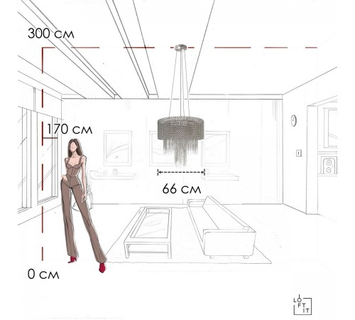 Подвесной светильник Loft it 10406/660 Opera Подвесной светильник Loft it 10406/660 Opera