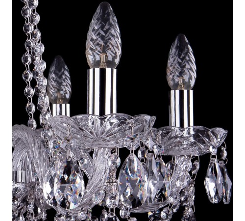 Подвесная люстра Bohemia Ivele Crystal 1402/6/195/Ni 1402 Подвесная люстра Bohemia Ivele Crystal 1402/6/195/Ni 1402