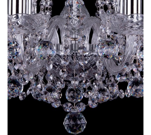 Подвесная люстра Bohemia Ivele Crystal 1402/8/195/Ni/Balls 1402 Подвесная люстра Bohemia Ivele Crystal 1402/8/195/Ni/Balls 1402