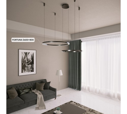 Люстра Crystal Lux FORTUNA SP123W LED BLACK Люстра Crystal Lux FORTUNA SP123W LED BLACK