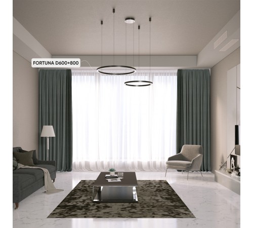 Люстра Crystal Lux FORTUNA SP123W LED BLACK Люстра Crystal Lux FORTUNA SP123W LED BLACK