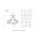 Люстра Crystal Lux HOLLYWOOD SP53 GOLD