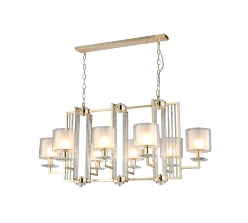 Люстра Crystal Lux NICOLAS SP8 L1000 GOLD/WHITE Люстра Crystal Lux NICOLAS SP8 L1000 GOLD/WHITE
