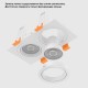 Светильник встроенный Crystal Lux CLT 002C2 WH V2