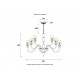 Люстра Crystal Lux SILVESTRO SP12 AMBER