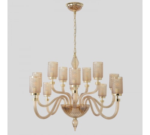 Люстра Crystal Lux SILVESTRO SP12 AMBER Люстра Crystal Lux SILVESTRO SP12 AMBER