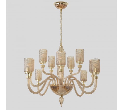 Люстра Crystal Lux SILVESTRO SP12 AMBER Люстра Crystal Lux SILVESTRO SP12 AMBER