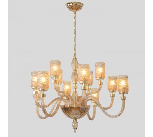Люстра Crystal Lux SILVESTRO SP12 AMBER Люстра Crystal Lux SILVESTRO SP12 AMBER