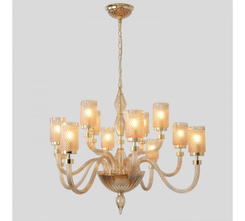 Люстра Crystal Lux SILVESTRO SP12 AMBER Люстра Crystal Lux SILVESTRO SP12 AMBER