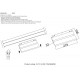 Светильник трековый магнитный Crystal Lux CLT 0.33 002 12W BL M4000K
