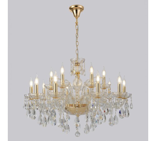 Люстра Crystal Lux MONICA SP10+5 GOLD Люстра Crystal Lux MONICA SP10+5 GOLD