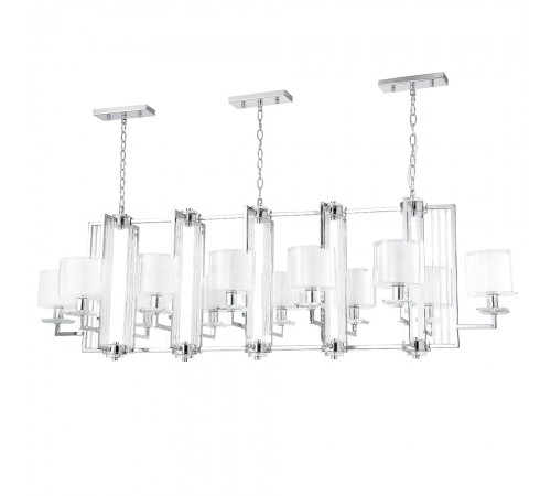 Люстра Crystal Lux NICOLAS SP12 L1600 NICKEL/WHITE Люстра Crystal Lux NICOLAS SP12 L1600 NICKEL/WHITE