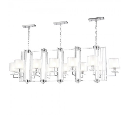 Люстра Crystal Lux NICOLAS SP12 L1600 NICKEL/WHITE Люстра Crystal Lux NICOLAS SP12 L1600 NICKEL/WHITE