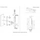 Бра Crystal Lux VENTO AP15W LED CHROME