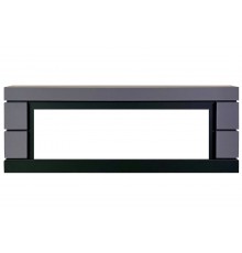 Каминокомплект Modern 42 CRM (Разборный) - Белый с черным с очагом Vision 42 LOG LED