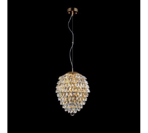 Светильник подвесной Crystal Lux CHARME SP4 GOLD/TRANSPARENT Светильник подвесной Crystal Lux CHARME SP4 GOLD/TRANSPARENT