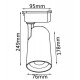 Cветильник трековый однофазный Crystal Lux CLT 0.31 006 30W BL