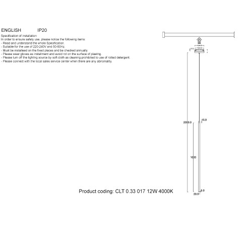 Светильник трековый магнитный Crystal Lux CLT 0.33 017 12W BL 4000K Светильник трековый магнитный Crystal Lux CLT 0.33 017 12W BL 4000K