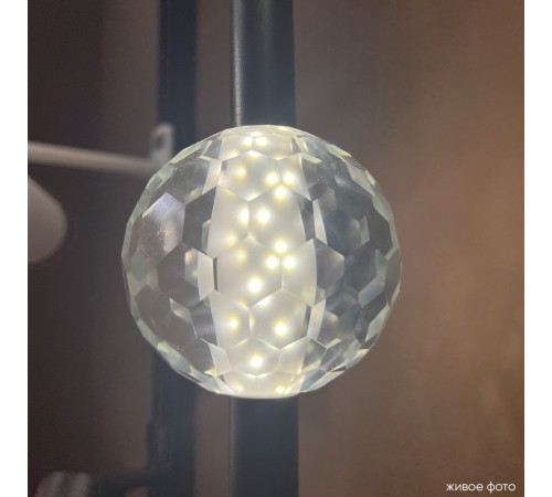 Светильник подвесной Crystal Lux ELVIRA SP8W LED 4000K BLACK Светильник подвесной Crystal Lux ELVIRA SP8W LED 4000K BLACK