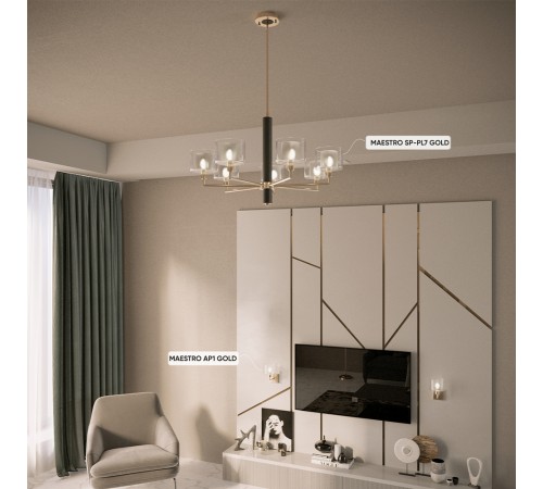 Люстры Crystal Lux MAESTRO SP-PL7 GOLD Люстры Crystal Lux MAESTRO SP-PL7 GOLD