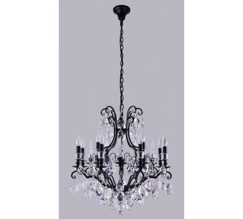 Люстра Crystal Lux MAGNIFICO SP13 BLACK/TRANSPARENT Люстра Crystal Lux MAGNIFICO SP13 BLACK/TRANSPARENT