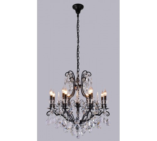 Люстра Crystal Lux MAGNIFICO SP13 BLACK/TRANSPARENT Люстра Crystal Lux MAGNIFICO SP13 BLACK/TRANSPARENT