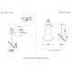 Светильник подвесной Crystal Lux NEBULA SP22W LED CHROME