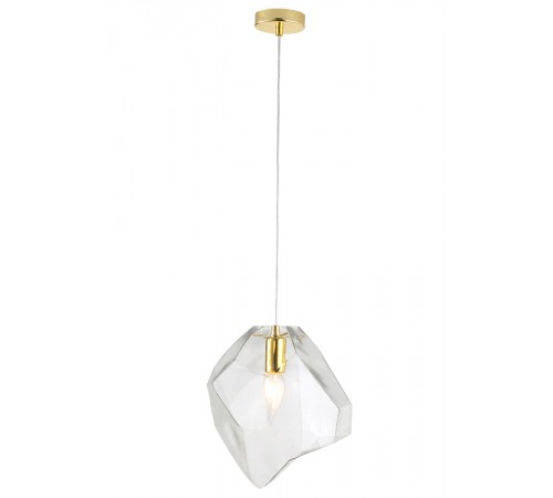 Светильник подвесной Crystal Lux NUESTRO SP1 GOLD/TRANSPARENT