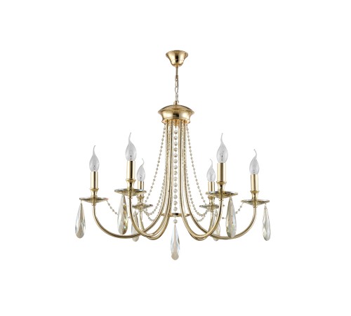 Люстра Crystal Lux VICTORIA SP6 GOLD/AMBER Люстра Crystal Lux VICTORIA SP6 GOLD/AMBER