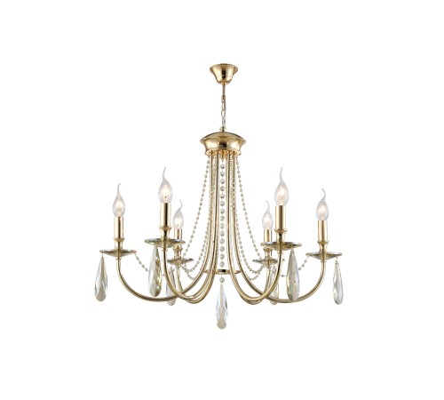 Люстра Crystal Lux VICTORIA SP6 GOLD/AMBER Люстра Crystal Lux VICTORIA SP6 GOLD/AMBER