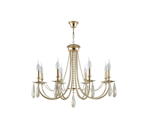 Люстра Crystal Lux VICTORIA SP8 GOLD/AMBER Люстра Crystal Lux VICTORIA SP8 GOLD/AMBER