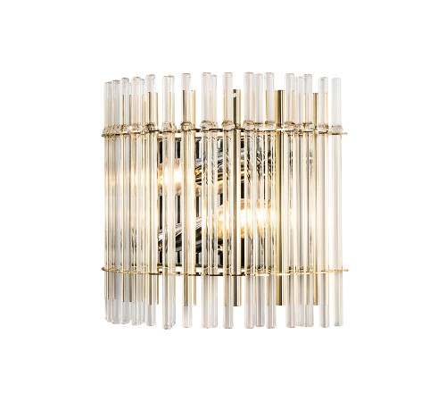Бра Crystal Lux AURELIO AP2 GOLD+CHROME/TRANSPARENT Бра Crystal Lux AURELIO AP2 GOLD+CHROME/TRANSPARENT
