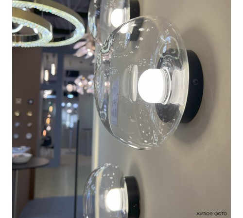 Бра Crystal Lux BOSQUE AP1 BLACK/TRANSPARENT Бра Crystal Lux BOSQUE AP1 BLACK/TRANSPARENT