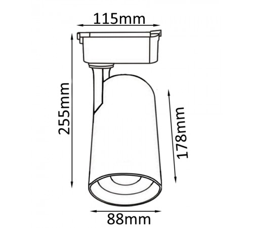 Cветильник трековый однофазный Crystal Lux CLT 0.31 006 40W BL