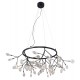 Светильник подвесной Crystal Lux EVITA SP45 D BLACK/TRANSPARENT