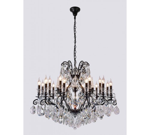 Люстра Crystal Lux MAGNIFICO SP19 BLACK/TRANSPARENT Люстра Crystal Lux MAGNIFICO SP19 BLACK/TRANSPARENT
