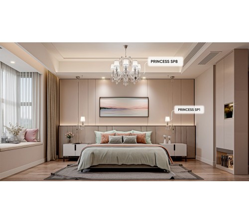 Люстра Crystal Lux PRINCESS SP8 Люстра Crystal Lux PRINCESS SP8