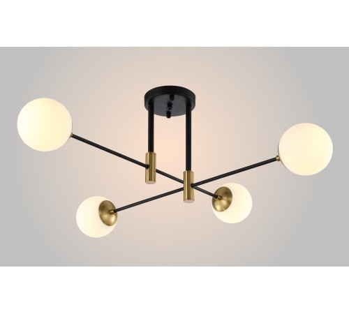 Светильник потолочный Crystal Lux FIDEL PL4 BLACK Светильник потолочный Crystal Lux FIDEL PL4 BLACK