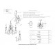 Бра Crystal Lux MAGNIFICO AP2 BLACK/TRANSPARENT