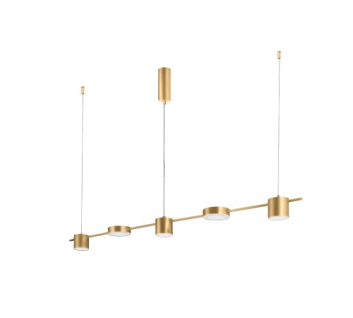 Светильник подвесной Crystal Lux TRISTAN SP5 L1200 GOLD Светильник подвесной Crystal Lux TRISTAN SP5 L1200 GOLD