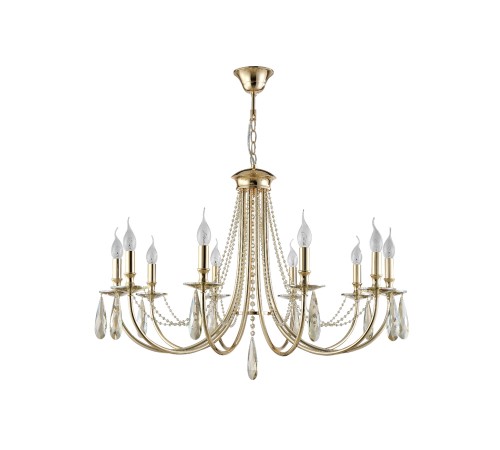 Люстра Crystal Lux VICTORIA SP10 GOLD/AMBER Люстра Crystal Lux VICTORIA SP10 GOLD/AMBER