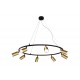 Светильник подвесной Crystal Lux CLT 015C8 D800 BL-GO