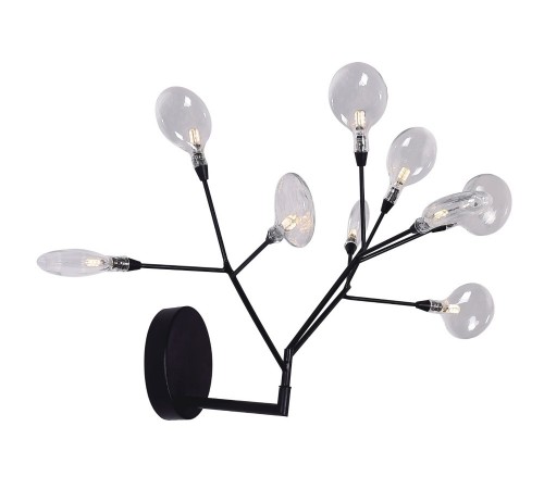 Бра Crystal Lux EVITA AP9 BLACK/TRANSPARENT Бра Crystal Lux EVITA AP9 BLACK/TRANSPARENT