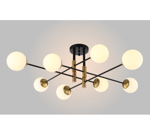 Светильник потолочный Crystal Lux FIDEL PL8 BLACK