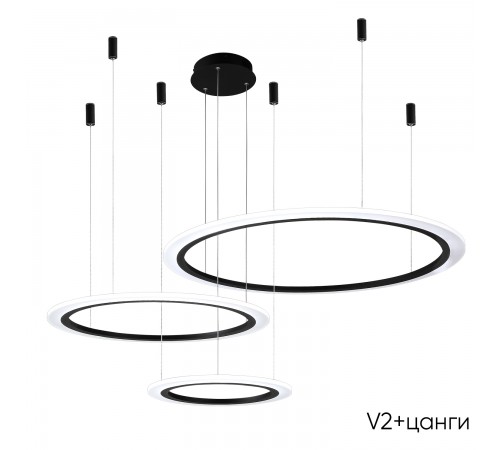 Люстра Crystal Lux MANZANA SP67W LED BLACK Люстра Crystal Lux MANZANA SP67W LED BLACK