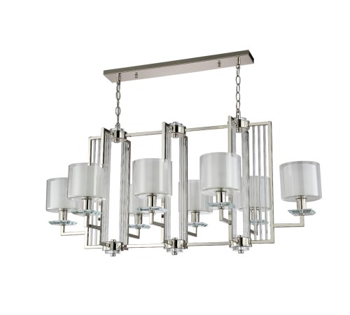 Люстра Crystal Lux NICOLAS SP8 L1000 NICKEL/WHITE Люстра Crystal Lux NICOLAS SP8 L1000 NICKEL/WHITE