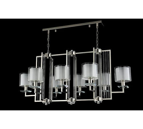 Люстра Crystal Lux NICOLAS SP8 L1000 NICKEL/WHITE Люстра Crystal Lux NICOLAS SP8 L1000 NICKEL/WHITE