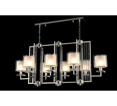 Люстра Crystal Lux NICOLAS SP8 L1000 NICKEL/WHITE Люстра Crystal Lux NICOLAS SP8 L1000 NICKEL/WHITE