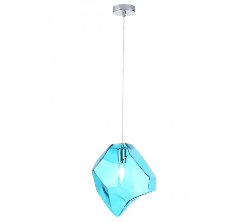 Светильник подвесной Crystal Lux NUESTRO SP1 CHROME/BLUE Светильник подвесной Crystal Lux NUESTRO SP1 CHROME/BLUE